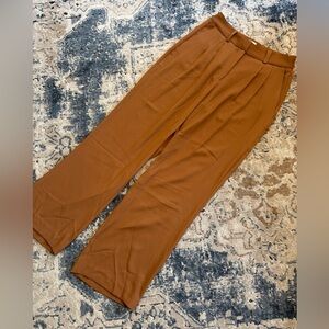 Jason Wu | Wide Leg Trouser Pants Camel Brown Size Medium